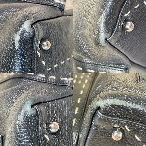 BCBGMaxAzria Genuine Pebble Leather Shoulder Bag - Picture 12 of 15